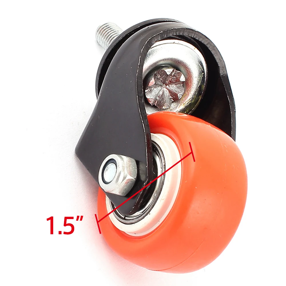 40mm Diameter M8 Thread Furniture Caster Wheel Roller 360 Swivel Trolley Cart | Обустройство дома