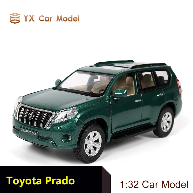 Модель автомобиля TOYOTA LAND CRUISER PRADO в масштабе 1:32 металлическая Игрушечная модель с