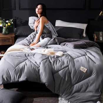 

100% Pure Wool Winter Quilt Comforter Blanket Duvet Filling With Cotton Cover Twin Queen King Size 5 Colors Choose CF
