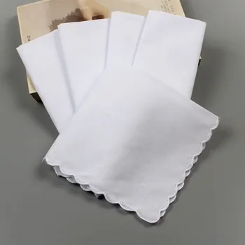 

3pcs White Handkerchief Lady Square Pocket Towel Women Handkerchief Towels 28cm Novelty Wedding Gift Party Dining Table hanky