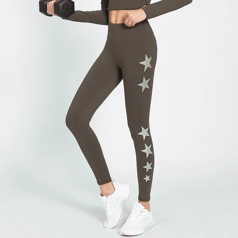 High Waist Leggings Women Fitness Exercise Workout Yoga Pants Star Print Leggings Breathable Stretch Yoga Pants Sportswear High Waist Leggings Women Fitness Exercise Workout Yoga Pants Star Print Leggings Breathable Stretch Yoga Pants Sportswear