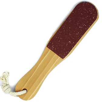 

2-way Cuticle Polisher Brush Foot Rasp File Callus Remover Wood Pedicure Tool