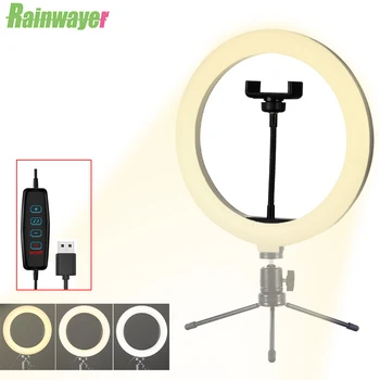 

10inch LED Selfie Ring Light USB Dimmable Ring Lights Photography Light Video light for Youtube Makeup Selfie with Tripod
