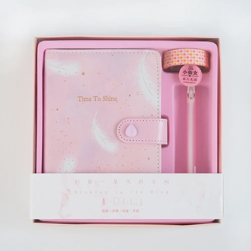 pink ROWBOE милые канцелярские товары ins авторское маленькое новинка набор справочников креативный милый супер милый руководство этот дневник книжка подарочная упаковка - Цвет: pink