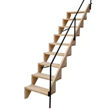 6 лестниц пакет, складная лестница с поручнем для небольшой квартиры/из дубового дерева