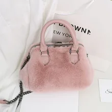 

Plush Women Designer Handbags 2021 New Girls Shopper Purse Fashion Casual Solid Color Chain Rivets Large Capacity Crossbody Bags