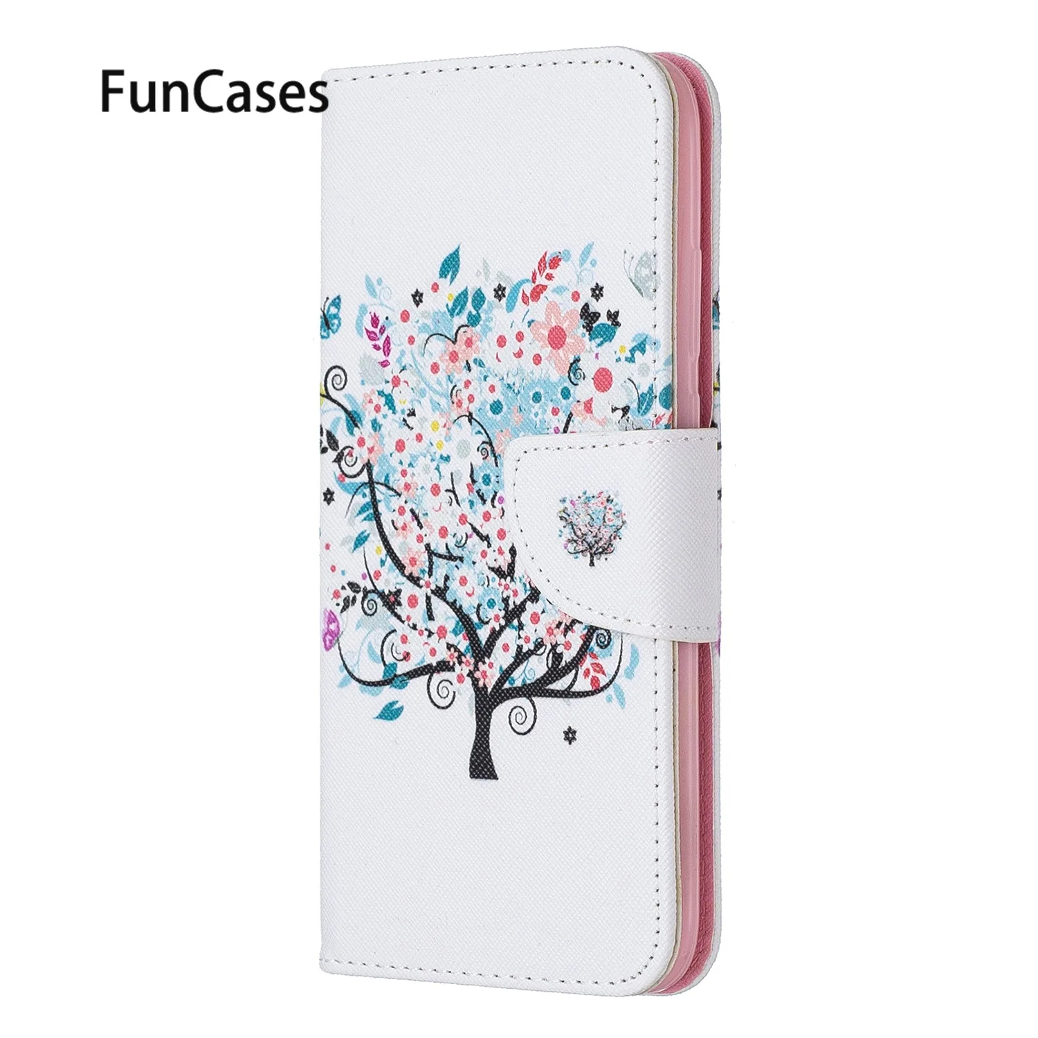 Милый чехол подставка s для etui huawei Nova 5i абстрактный из искусственной кожи книжка