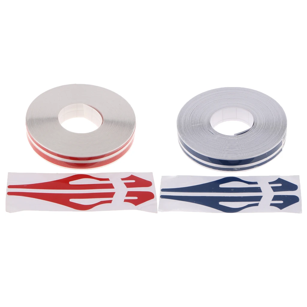 2PCS Double Line Pinstripe Tape Car Motorbike Stripes Exterior Vinyl Decals
