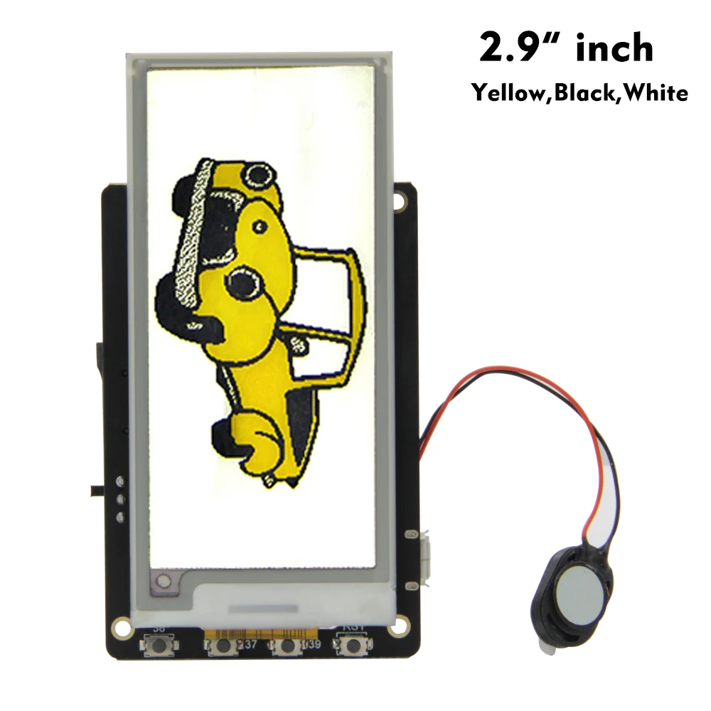 

TTGO T5S V2.4 Wifi Bluetooth Wireless Module Base ESP-32 Esp32 Yellow Display EPaper Sperker Electric Development Board