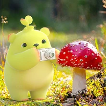 Зеленый белый Dooro медведь дети цифровая камера животных мультфильм игрушки Юмор TED