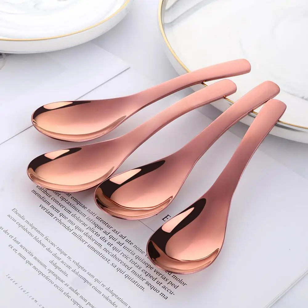 

3 Pcs/Set Stainless Steel Spoons Long Handle Soup Spoons tableware Coffee Tea mini Spoon Sets Kitchen accessories Flatware set