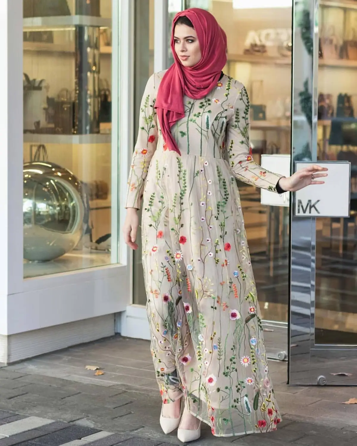 Мусульманская Вышивка Кардиган «абайя» Макси платье кимоно длинный халат Vestidos Ближний Восток Рамадан ИД турецкий Исламская, молитвенная