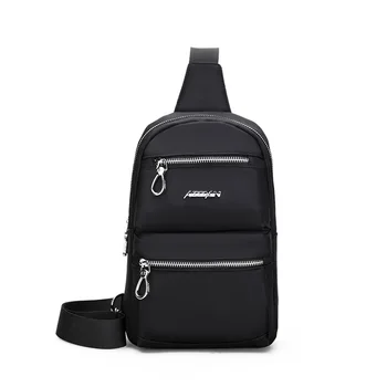 

Anti Theft Multi-function Messenger Bag Men's Chest Bag USB Charging Waterproof Short Trip Crossbody Single Shoulder Bag Male