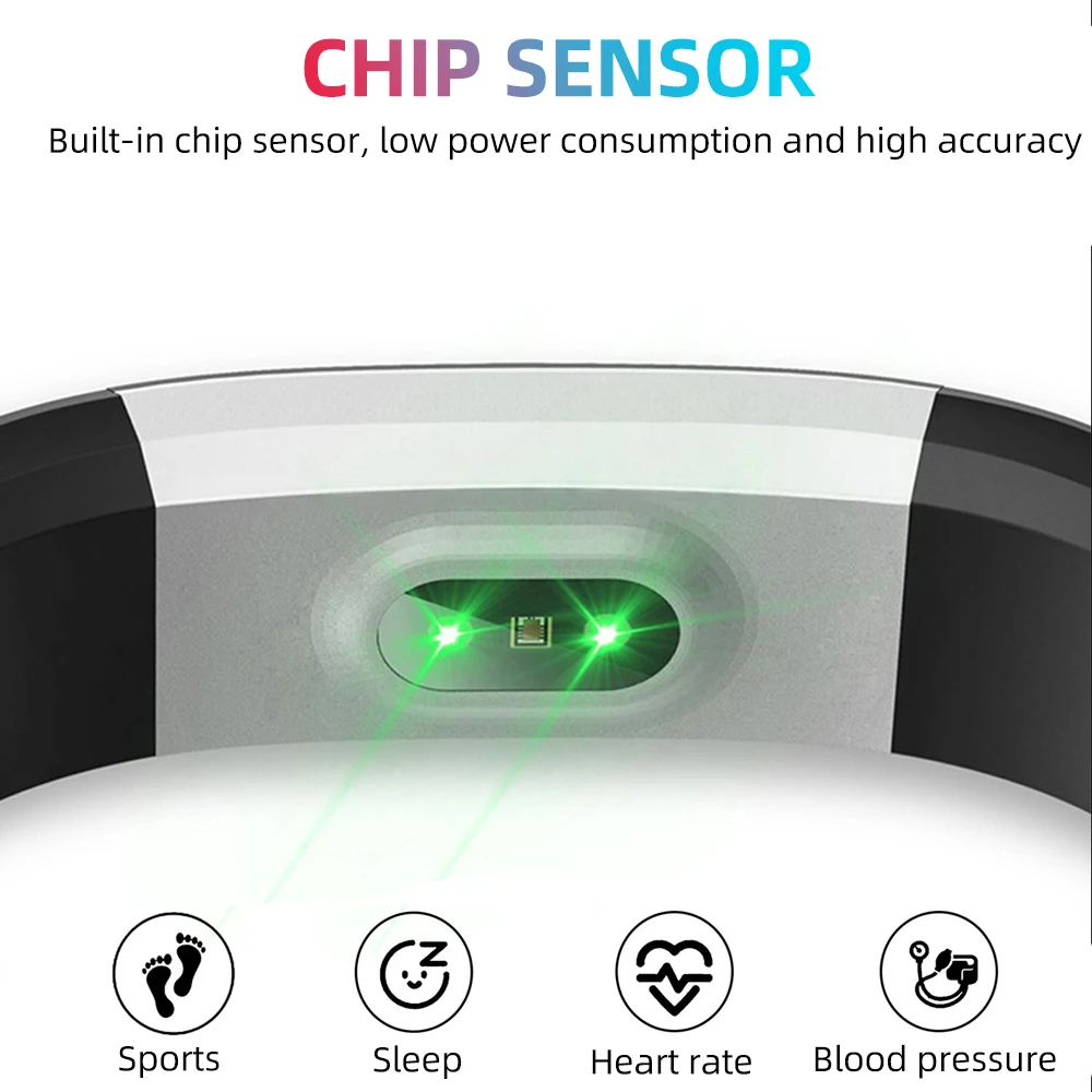 Pulseira de Freqüência Ankndo Fitness Cardíaca Passometer Banda Inteligente Chamada Lembrete Mensagem Smartband Unisex Sono Rastreador Ip6x Pulseira 4 Ankndo fitness pulseira de freqüência cardíaca passometer