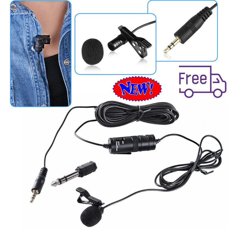 

BOYA BY-M1 3.5 mm - Professional lavalier lapel Microphone - Smartphone and DSLR