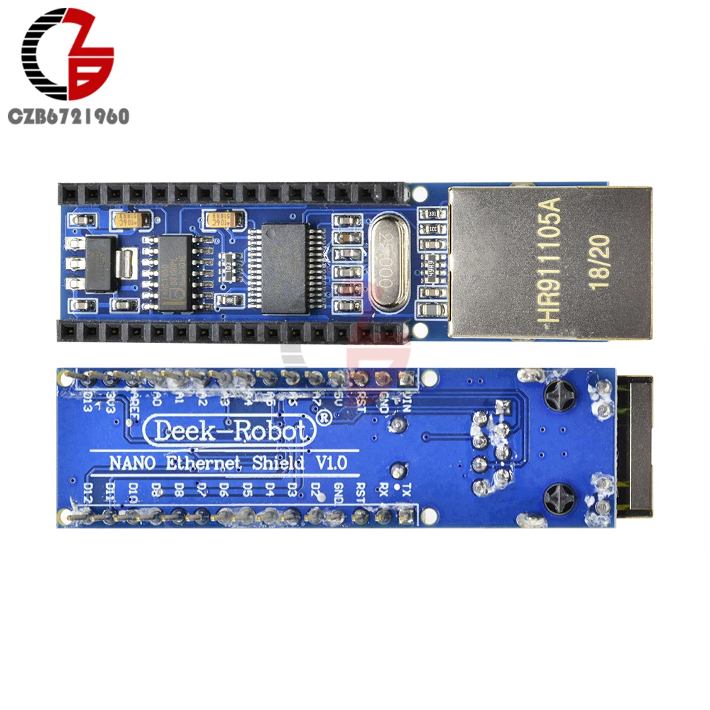 Nano V3 Ethernet щит ENC28J60 микрочип HR911105A Ethernet веб-сервер модуль платы для Arduino Nano 3,0