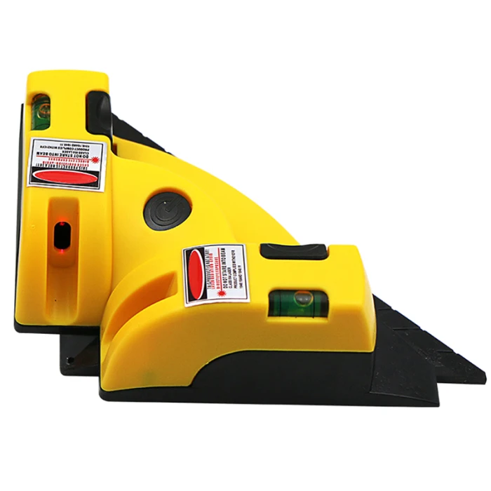 90 Degree Right Angle Vertical Horizontal Chalk Line Projection Level Tool for Floors SDF-SHIP