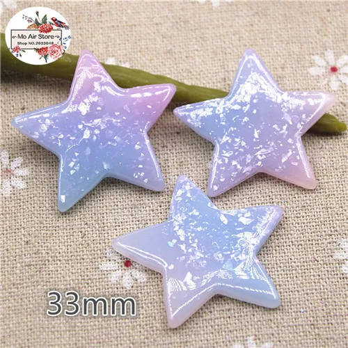 star 10pcs 10 шт. блеск seastar/морская лошадь/звезда плоская спина, кабошон миниатюрный Ремесло Искусство поставка украшения Шарм DIY ремесло - Цвет: star 10pcs