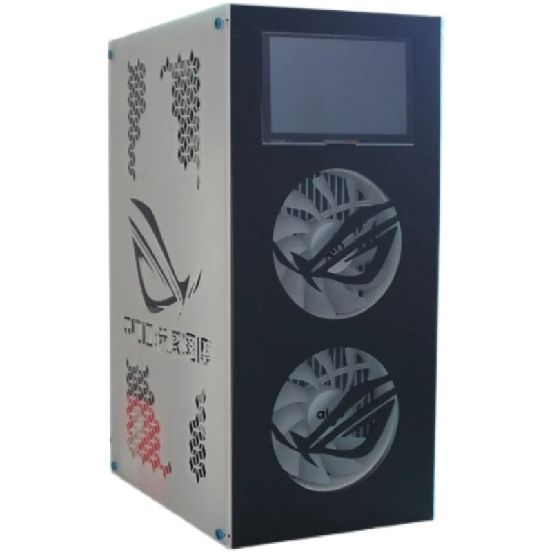 Mini Acryl Computer Case Vertical ITX 14L Supports Long Graphics Card ATX Power Supply 240 280MM Water Cooling PC Box