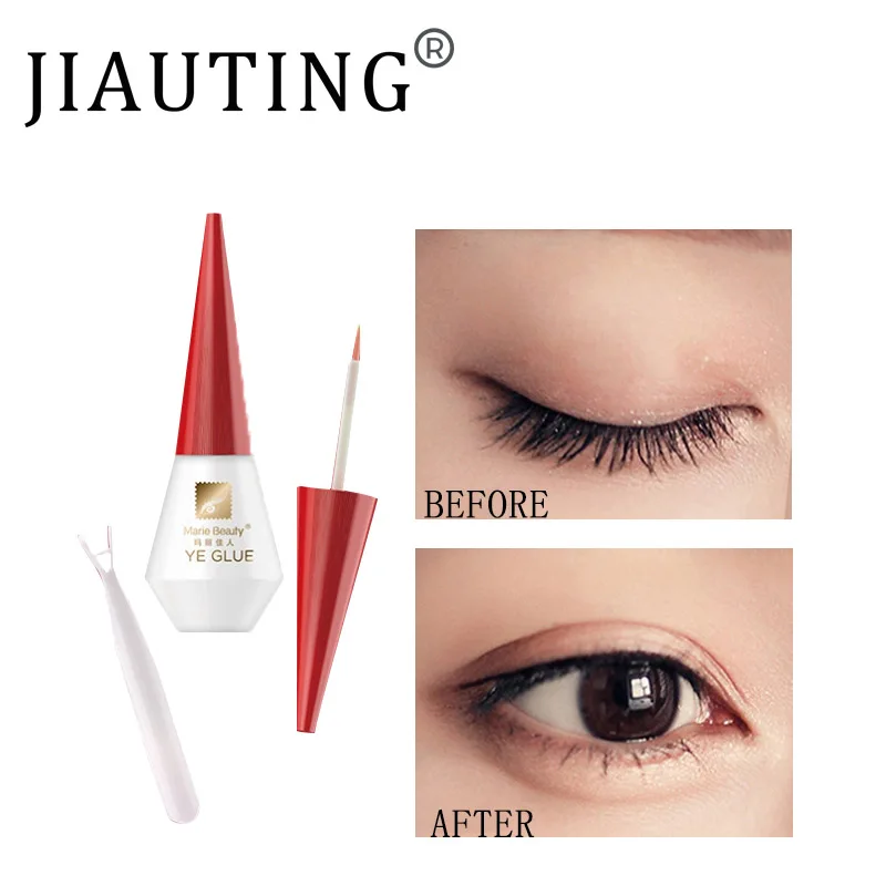 

JIAUTING Professional Quick Dry Eyelashes Glue Big Double Eyelids Styling Shaping Glue False Eyelash Glue Adhesive Waterproof