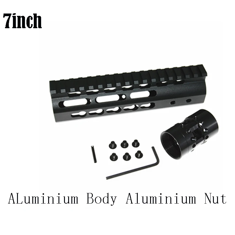 7inch Totrait AR-15 M4 M16 NSR поплавок Keymod Handguard Picatinny протектор Kartini Rail база прицел кронштейн Forend - Цвет: 7inch