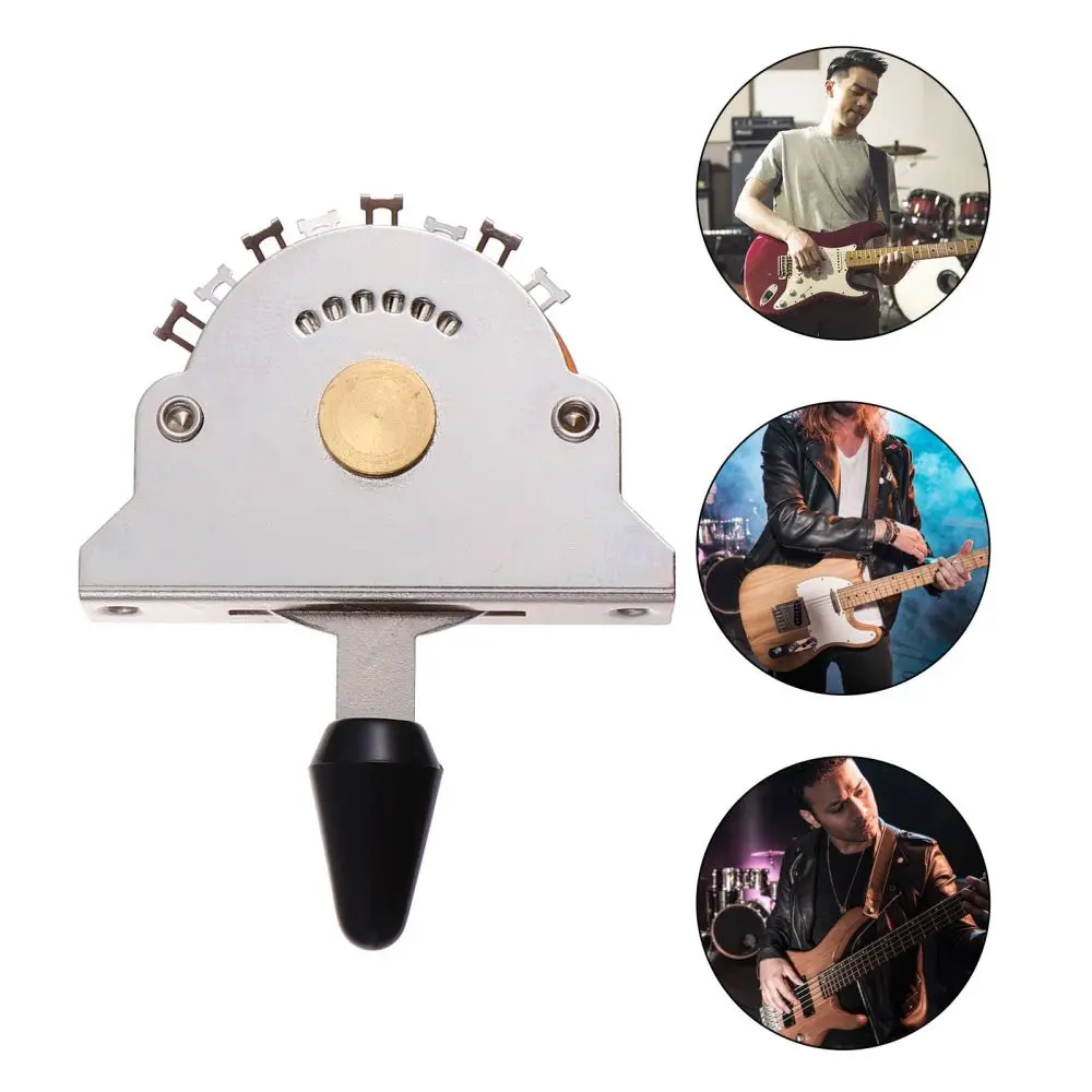 

1pc 5-way Lever Switch Durable Practical Creative Portable Guitar Pickup Switch 5-way Pickup Switch 5-way Toggle Switch Guitar A