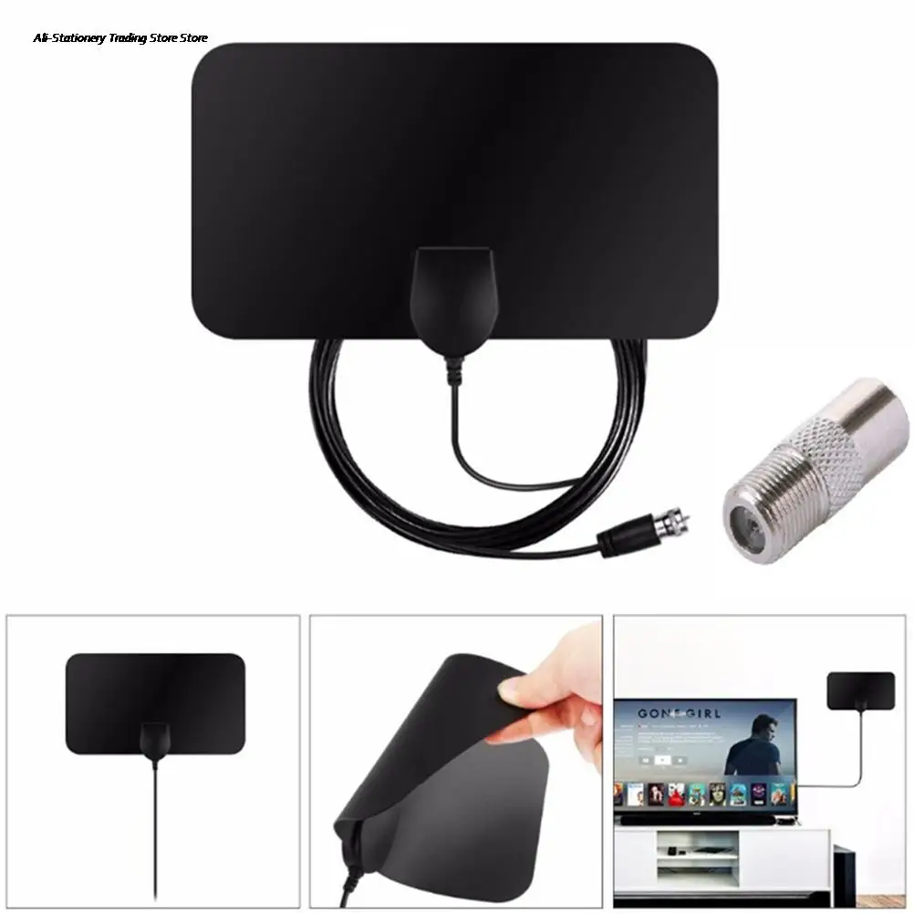 TVFox HDTV Antena DVB-T DVB-T2 VHF UHF ISDB ATSC DVB Signal Receiver TV Aerial Free Fox HD Digital DTV Indoor Antenna | Электроника