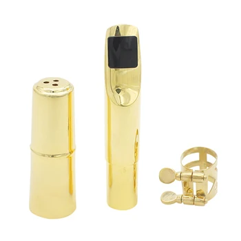 

Tenor Sax Saxophone 5C Mouthpiece Metal with Mouthpiece Patches Pads Cap Buckle Musical Instrument Accessories Dropshipping
