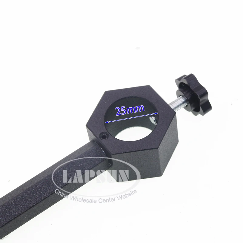 25mm/32mm 구멍 75mm 블랙 메탈 추가 LCD 모니터 스크린 디스플레이 암 지지대 홀더 바 크로스바 (비디오 산업 현미경용)