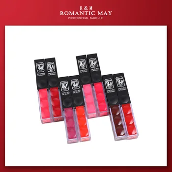 

ROMANTIC MAY 12 Color Waterproof Matte Lip Gloss Velvet Smooth Liquid Lipstick Long-lasting Moisturizing Sexy Lip Makeup