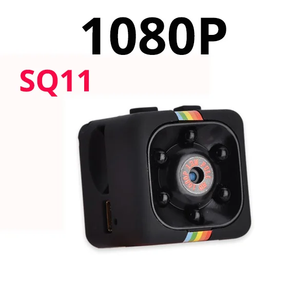 SQ11 мини камера 1080P Mirco камера Спорт DV Мини Инфракрасный монитор ночного видения Скрытая маленькая камера DV видео рекордер SQ cam - Цвет: 1080P SQ11BLACK