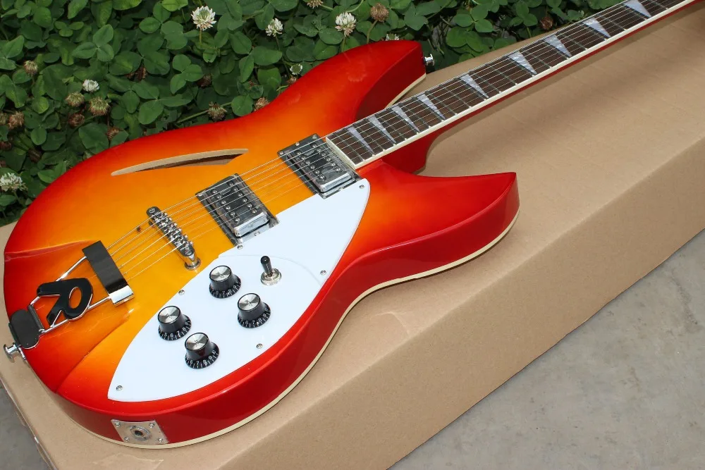 Пользовательский магазин. Richenbacker honey burst цветная электрическая гитара Richenbacker.