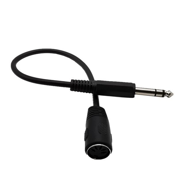 6.35mm (1/4 Inch)TRS Stereo Jack Audio Cable Din 5 Pin MIDI Male Plug High  Quality 0.2m/1.5m for Microphone - AliExpress