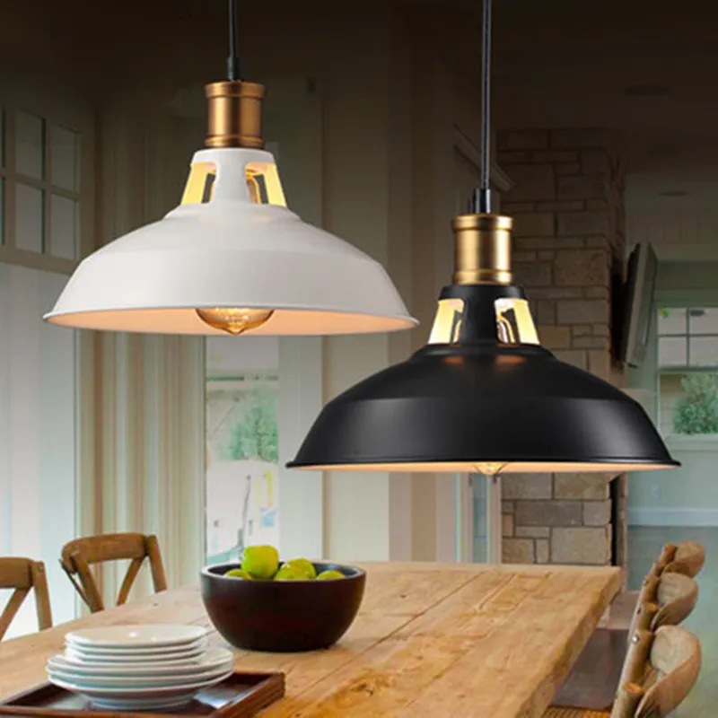 

LOFT Industrial-Style American Vintage Pot Cover Chandelier Bar Lamp Simple Northern European-Style Iron Art Coffee Shop Restaur