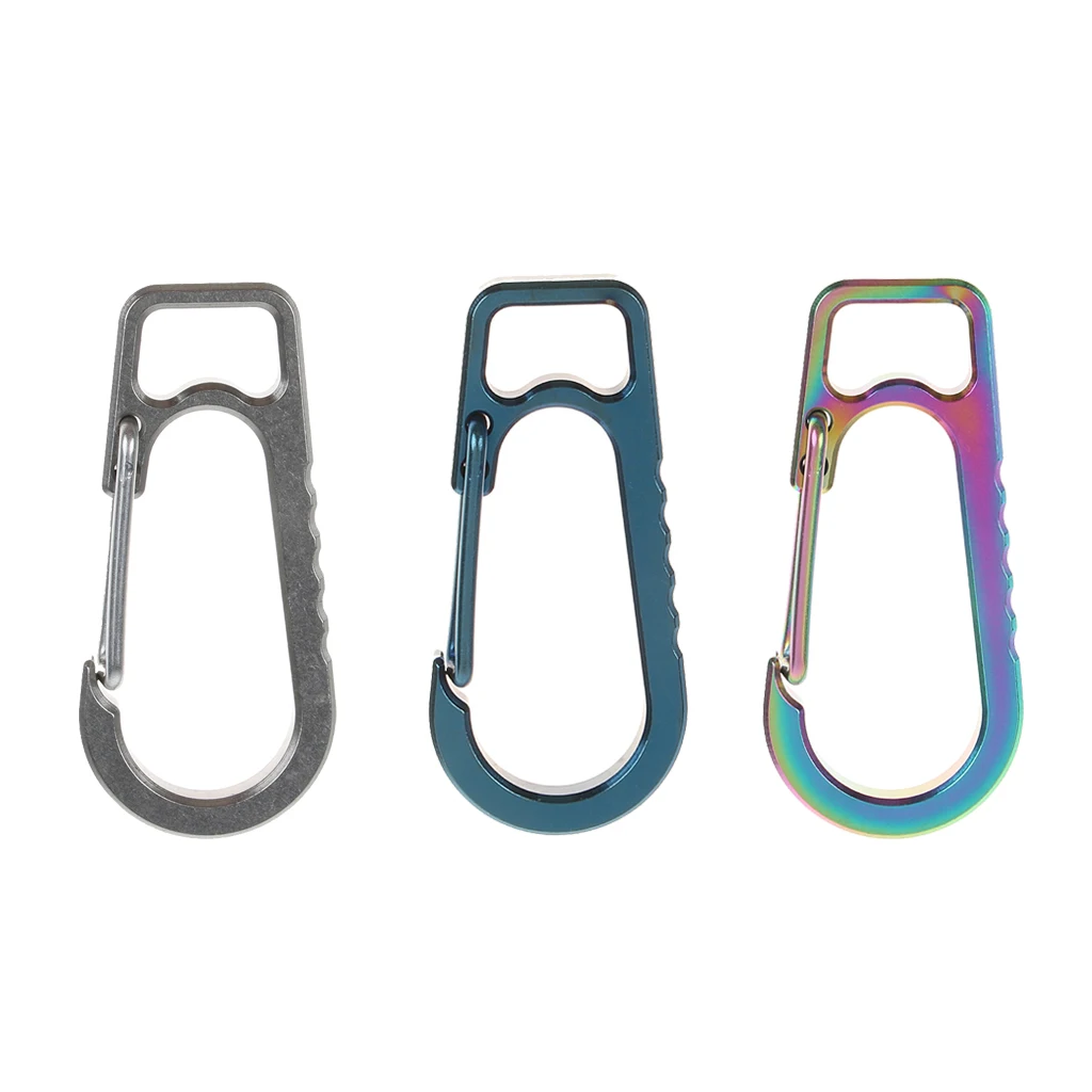 Outdoor Locking Carabiner Buckle Spring Snap Clip Hook Hanging Keyring Eyelet Keychain