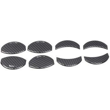 

8PCS Carbon Fiber Central Console A/C Air Outlet Cover Frame Trims Car Interior Accessories for Toyota Crewmax 2014-2019