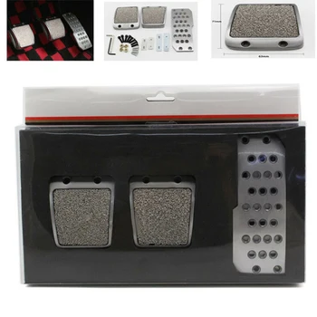 

Car styling Sport Fuel Brake Dead Pedal Cover Set DSG For Seat Leon 5F MK3 For Skoda Octavia A7 For VW golf 7 Auto Accessories