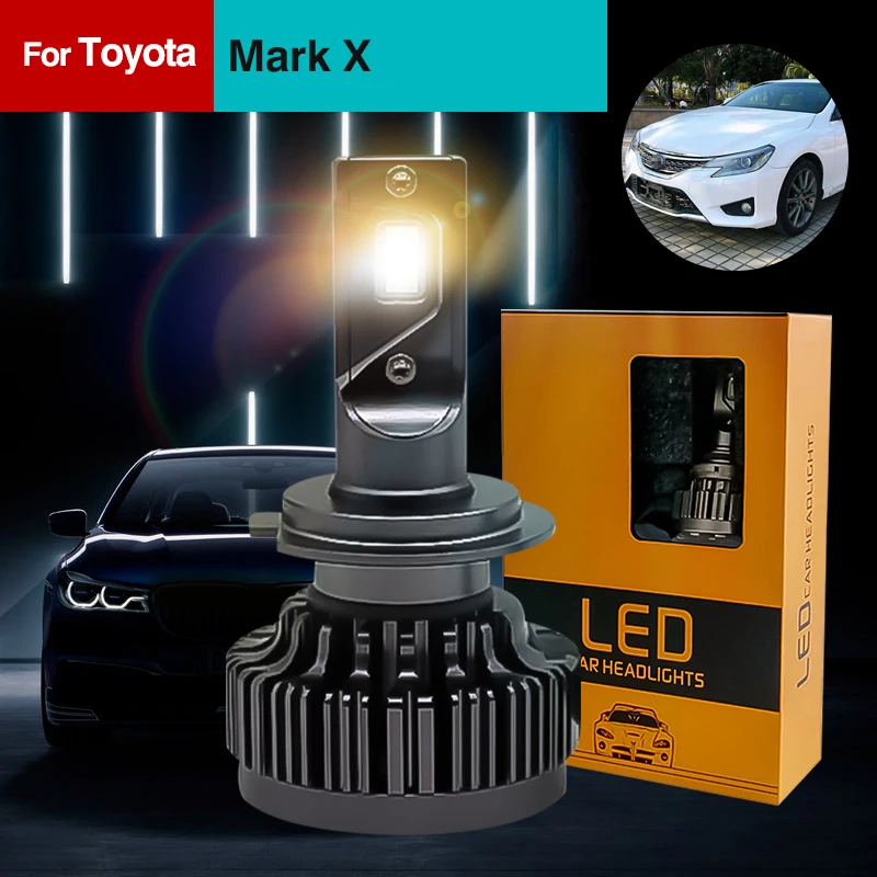 

Special For Toyota Mark-X Car Led headlight With CSP Chips H7 9005 HB3 H11 H1 H4 H8 H9 9006 HB4 9012 6000K 12V 7200LM 30W