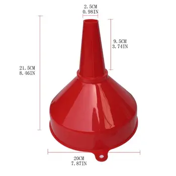 

Universal Petrol Funnel With Red Motorcycle Car Tractor Truck Filter Q9QD