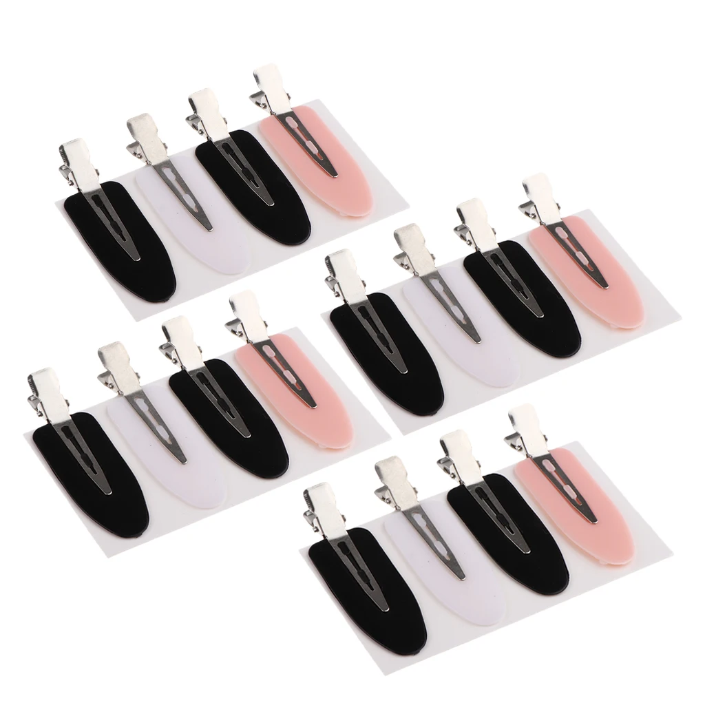 16 Pcs Women No Bend Hair Clips, Pin Curl Clip, Makeup No  Hair Clip Set, for Home Salon Hairdressing Styling Clamp Tools