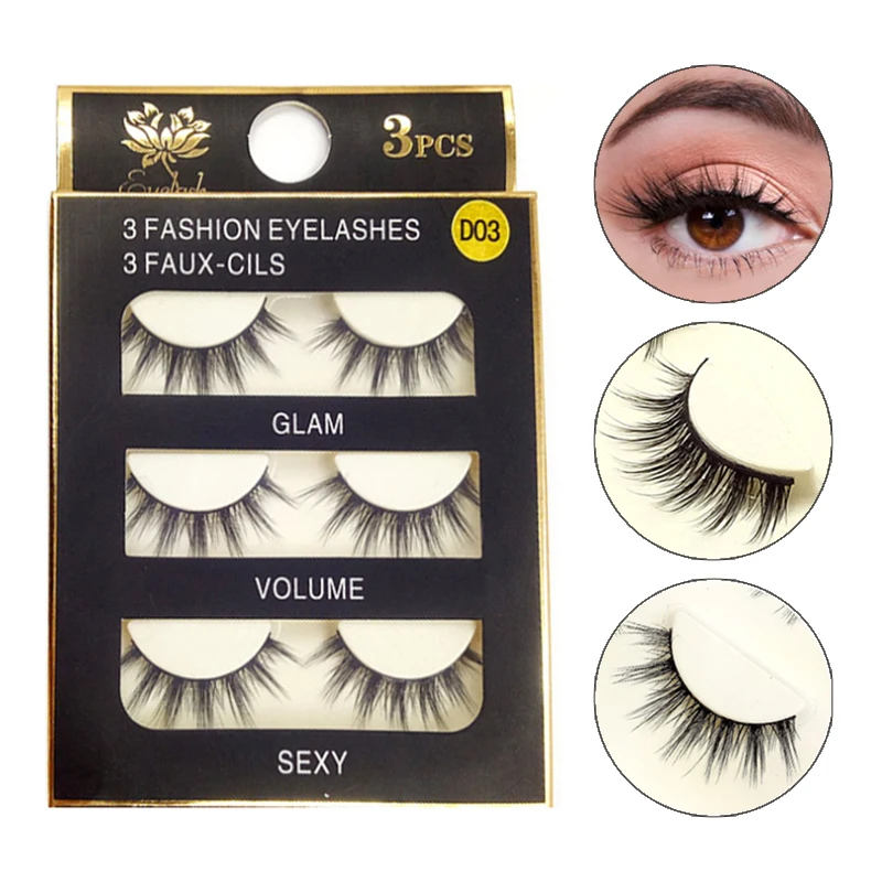 Трехмерные Искусственные ресницы ручной работы искусственные из натурального