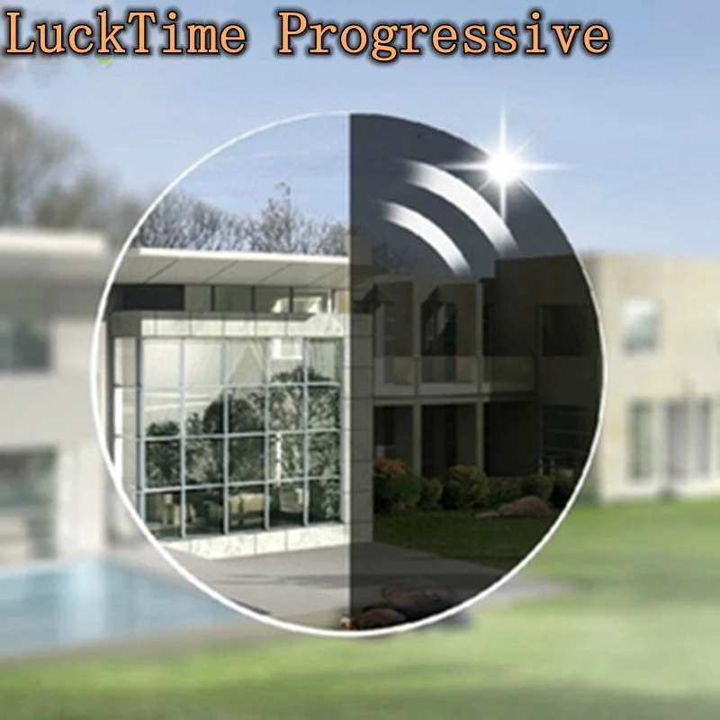 LuckTime 1 56 бифокальные фотохромные серые прогрессивные линзы Мультифокальные
