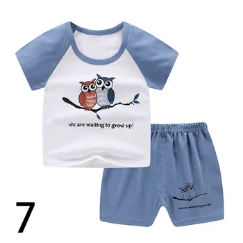

Baby Boy Clothing Set Cute Summer T-shirt+Shorts 2 Pieces Set Children Boys Clothes Shorts Suit for Kids Outfit TZ07