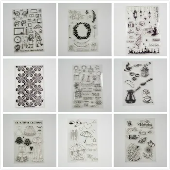 

Snowflake and wreath cheap Transparent clear stamp for DIY Scrapbooking/Card Making/Kids Christmas Fun Decoration Supplies