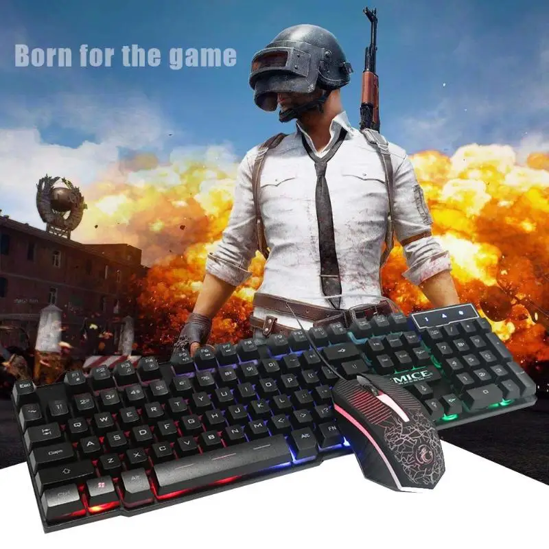 IMICE MK-680 USB Проводная игровая RGB подсветка 104 клавиш компьютерная клавиатура 1000 точек/дюйм, проводная мышь клавиатуры мыши комбо