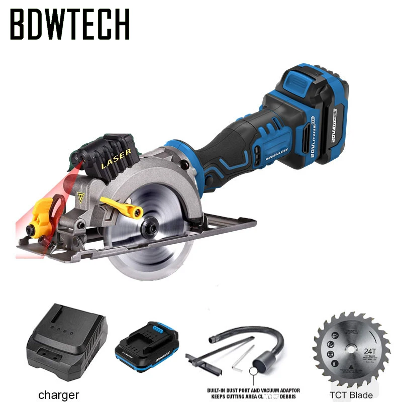 BDWTECH BT526 Мини Портативная 20 в электрическая Беспроводная циркулярная пила с