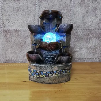 

Fuera de stock escritorio chino Fengshui fuente de agua interior aire humedad ornamento Artificial