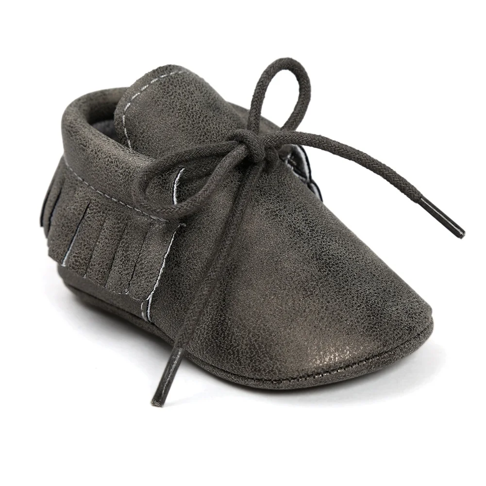 Новинка года; брендовая Милая зимняя теплая обувь с кисточками на мягкой подошве для новорожденных девочек и мальчиков; обувь для первых шагов