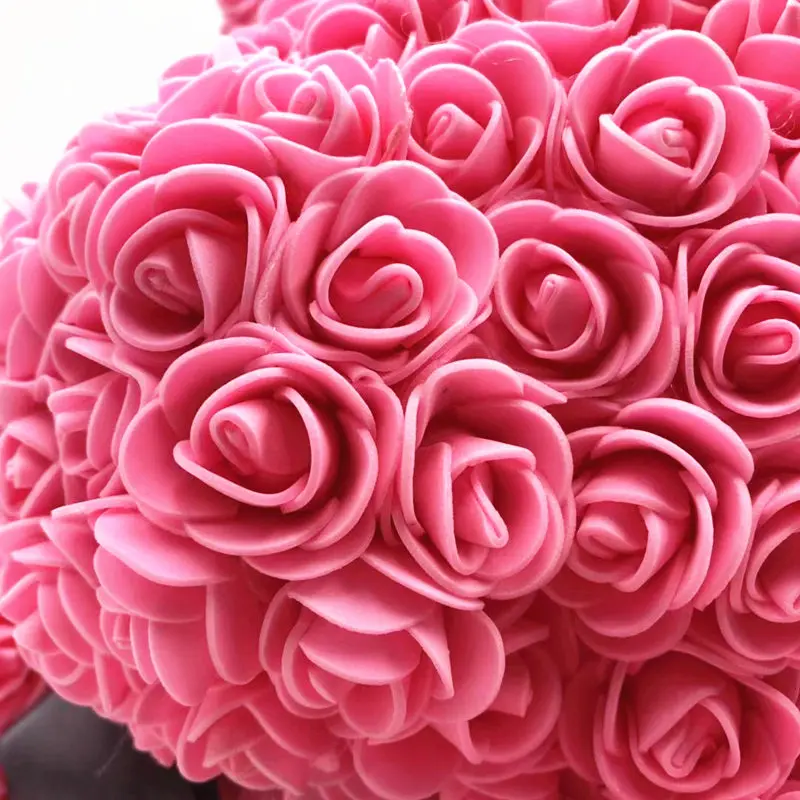 Искусственные цветы Роза медведь многоцветный пластик пена роза цветок плюшевый медведь День Святого Валентина подарок День Рождения Вечеринка весеннее украшение