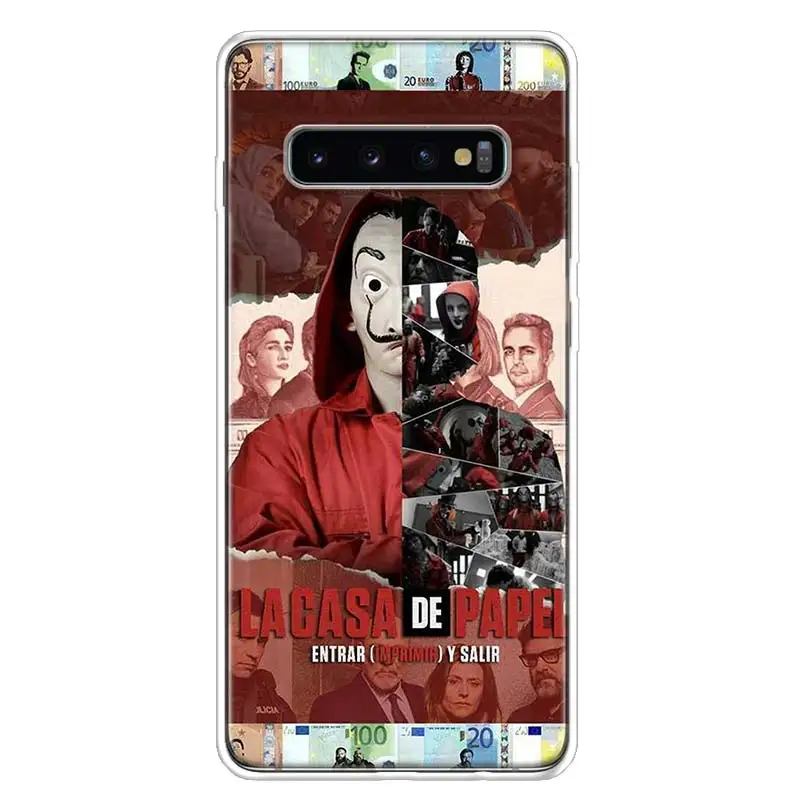 Tv La Casa de papel чехол для телефона samsung Galaxy S10+ Lite Note 10 9 8 S9 S8 J4 J6 J8 Plus S7 S6 чехол